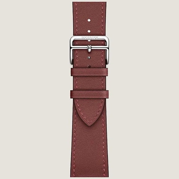 NEW BAND Apple Watch Hermès - 45mm Attelage Rouge H Single Tour - Picture 1 of 2